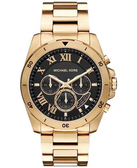 michael kors brecken gold tone watch|Michael Kors runway chronograph watch.